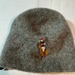 Polo Ralph Lauren Kids Merino Wool Grey Beanie One Size Fits Most Unisex